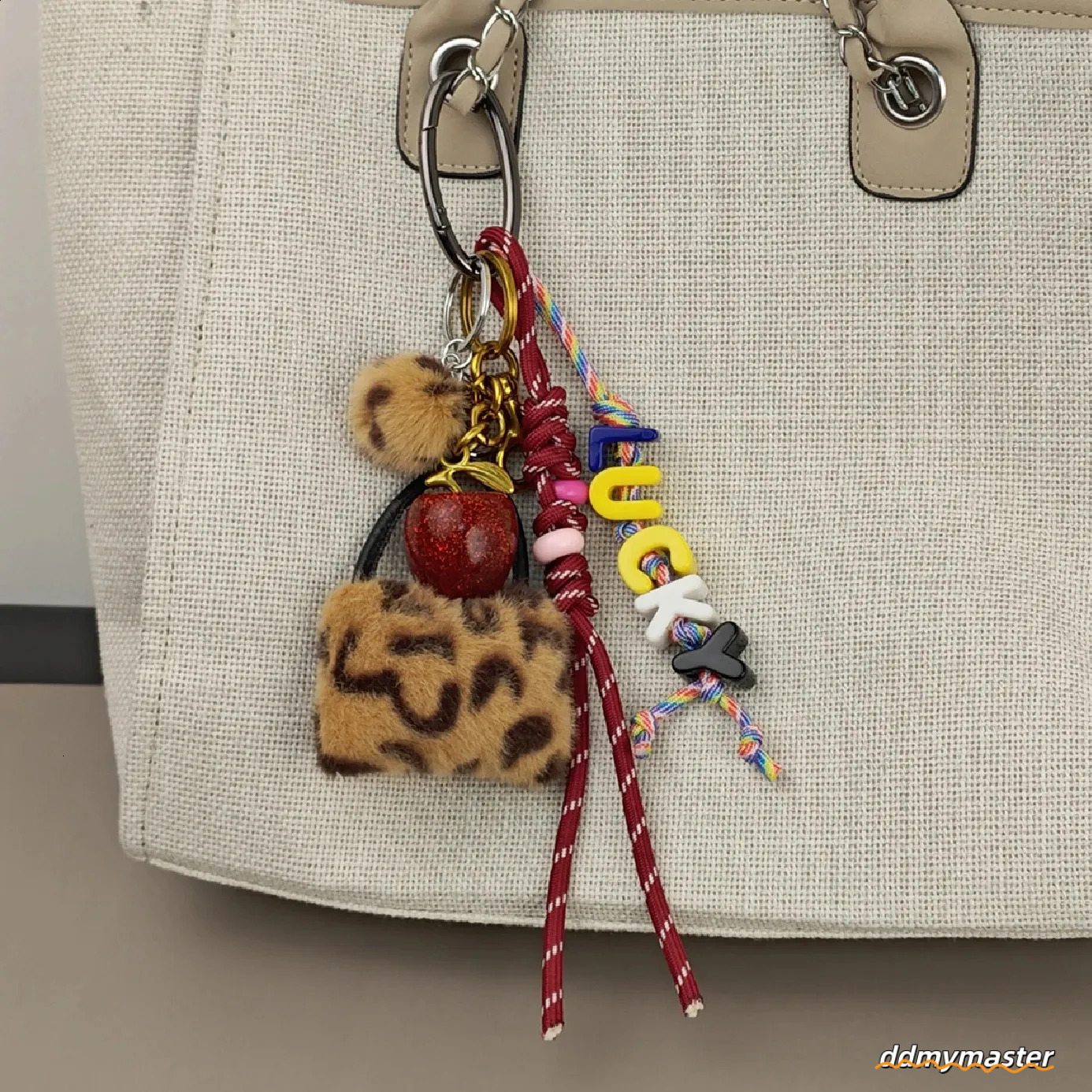Lucky Delicious Red Cherry Fruits Charm Exquisite Key Chain For Women Men Girs Bag Purse Pendant Accessories Gift 250122 Ddmymaster