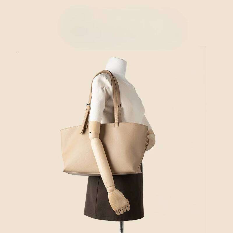 PU Leather Tote Bag Lightweight Large Capacity Women Shoulder Hasp Closure Casual Style Commuting Underarm Bags Suotong1025