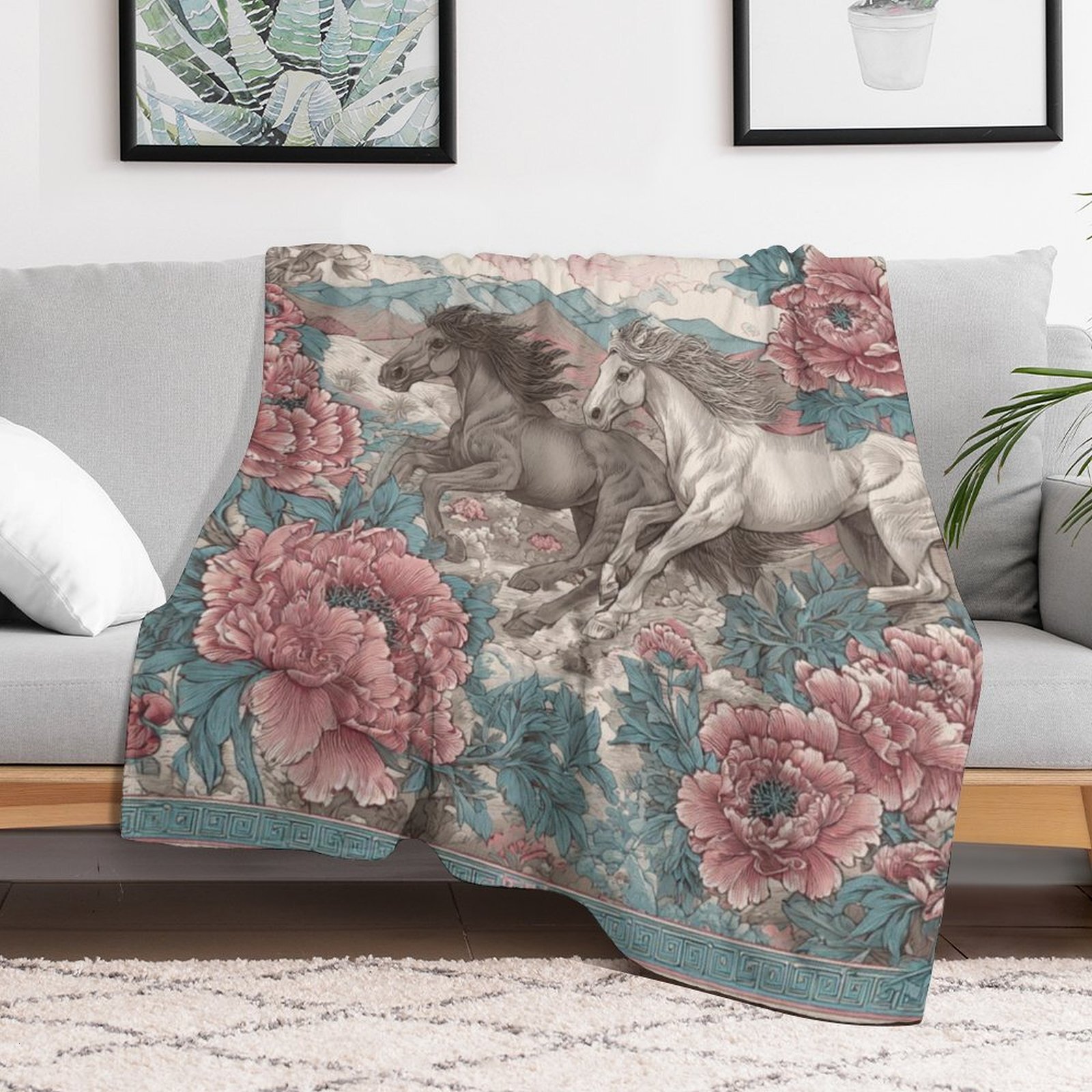 H Designer Horse blanket blanket throw cashmere vibration blanket copert Home Travel Throw Summer Air Conditioner Beach home bedding blankets throws H