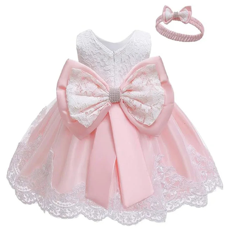 Girls Party Dresses White Bridesmaid Dresses For Wedding Prom Gown Big Bow Girls Elegant Dresses Puffy Dress For Girls 251023