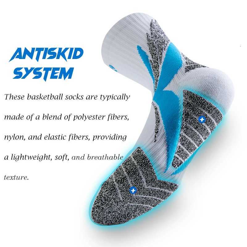 3 Pairs Pack Professional Basketball Socks for Men Thick Non Slip Outdoor Cycling Climbing Running Socks Breathable Y251024