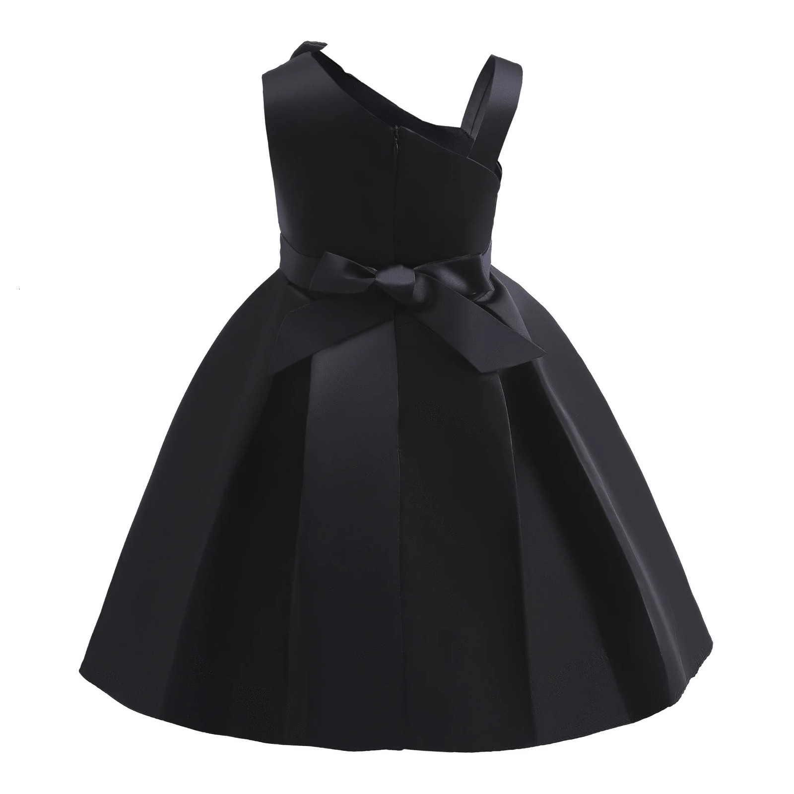 One Shoulder Girls Dress Summer Fashion Party Little Princess Baby Dress Birthday Gift 2 To 10 Years Old Kids Clothes 251023