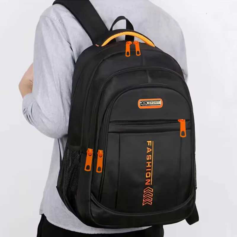 Neutral style mens and womens new doubleshoulder bag made of nylon Oxford cloth fashionable colormatching travel backpack W251025