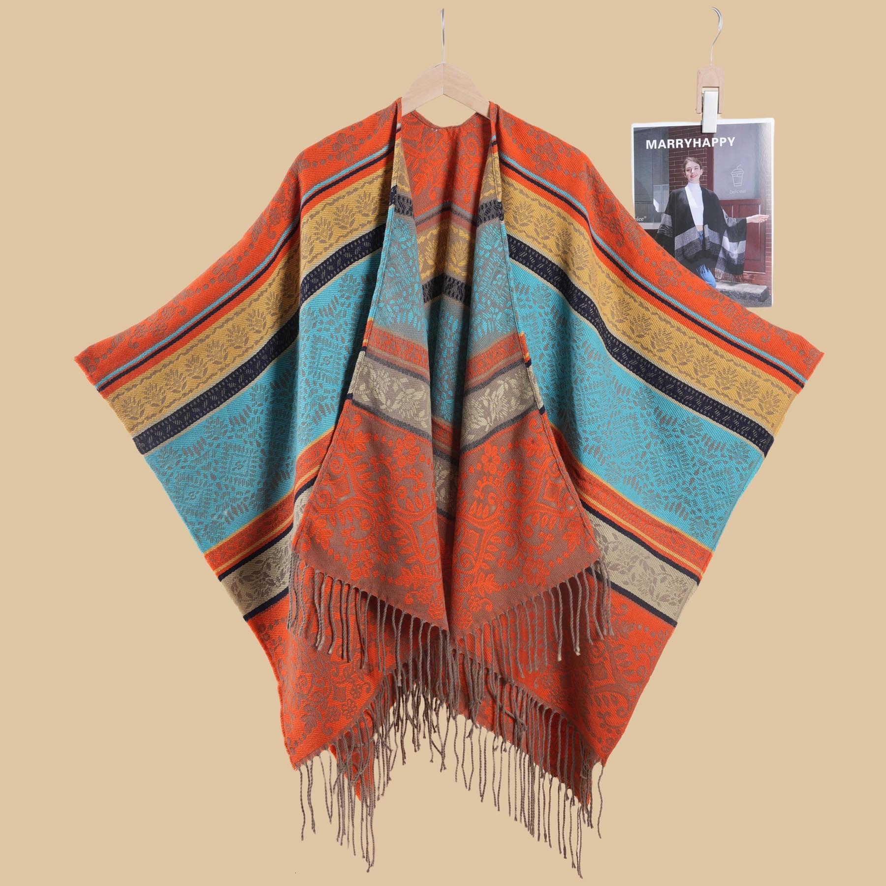 Travel Shawl for Women Qinghai Yunnan Travel Photography Atmosphere Cape Popular Cloak