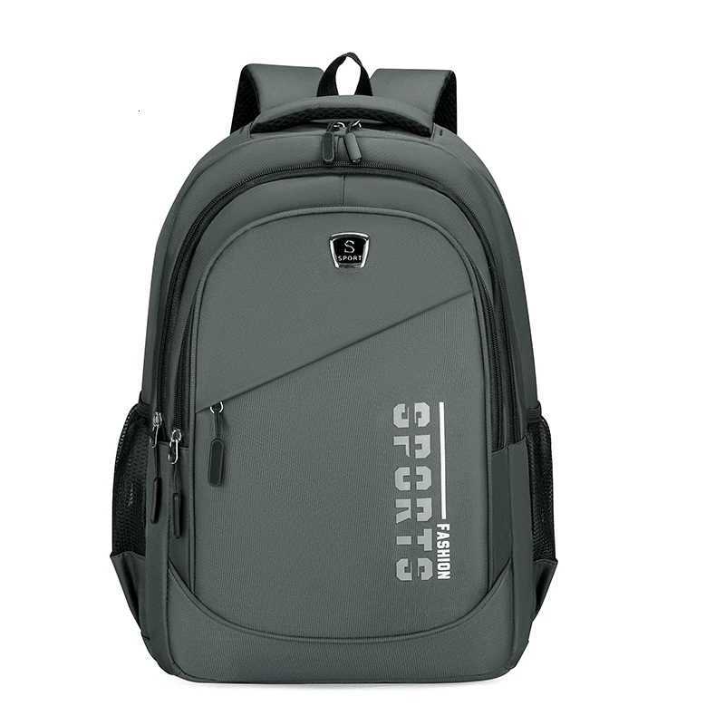 Largecapacity backpack Adjustable shoulder strap multilayer design polyester lining laptop backpack W251025
