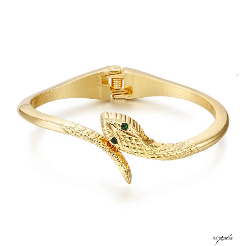 Gold-Plated Snake Bracelet - Fashionable Zinc Alloy Bangle For Women And Girls Ddmymon