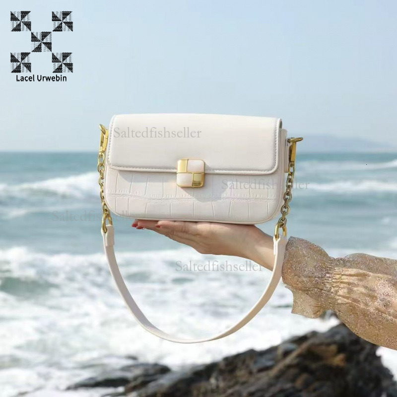 Lacel Urwebin Leather Women's Designer New High-end Fashion Versatile Large Capacity Rectangular Underarm Shoulder Bag Crossbody Bag Fashionable 