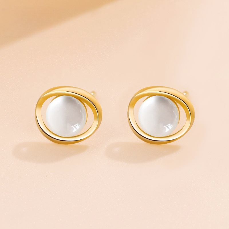 Designer earrings Retro minimalist irregular pearl earrings high-end exquisite personalized niche Geometric Earrings gold earrings luxury earrings gif