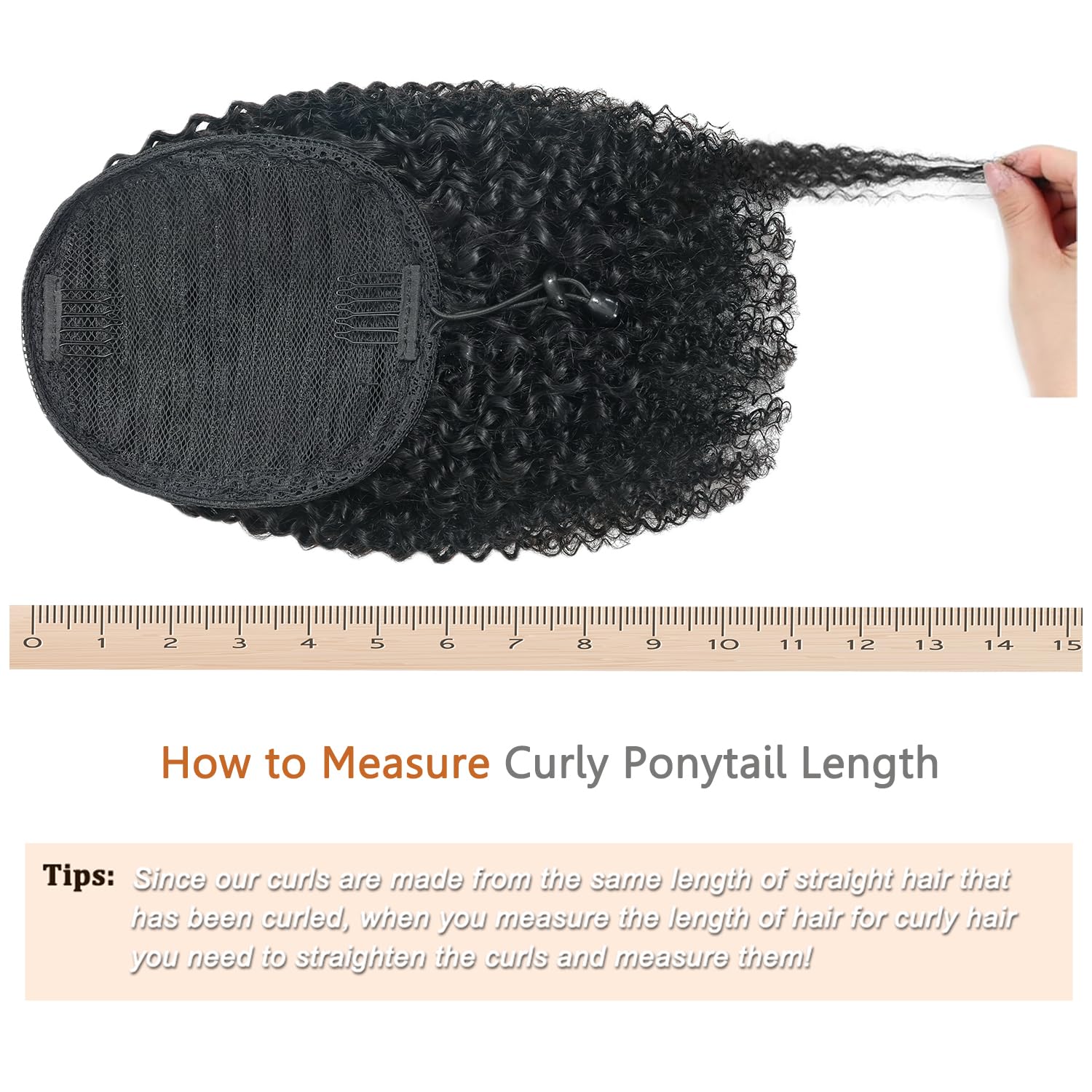 Black women 150% density African fluffy drawstring ponytail 10A location Real Textured African Curled Ponytails by Designers Durable&Long Lasting