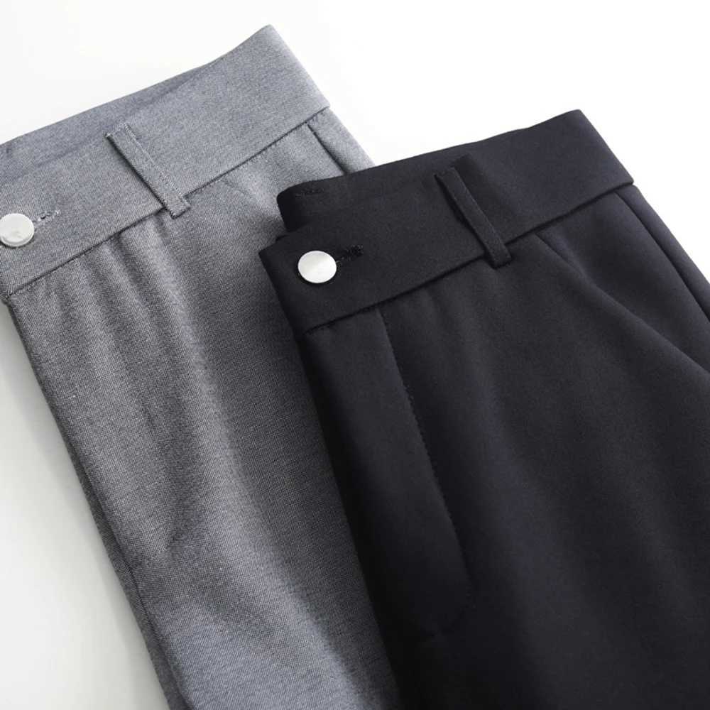 Women Plus Size High Waist Winter Autumn Fleece Velvet Plush Suit Pants Thicken Warm Office Flare Trousers Hot Lining 9XL 6XLT251025