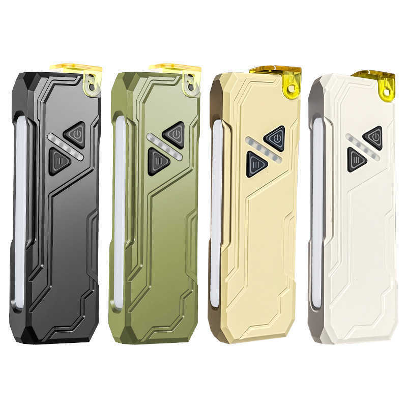 New RGB Color Changing Multifunctional EDC Strong Light Flashlight USB Charging with Magnet Pen Clip Strong Light Atmosphere W251025