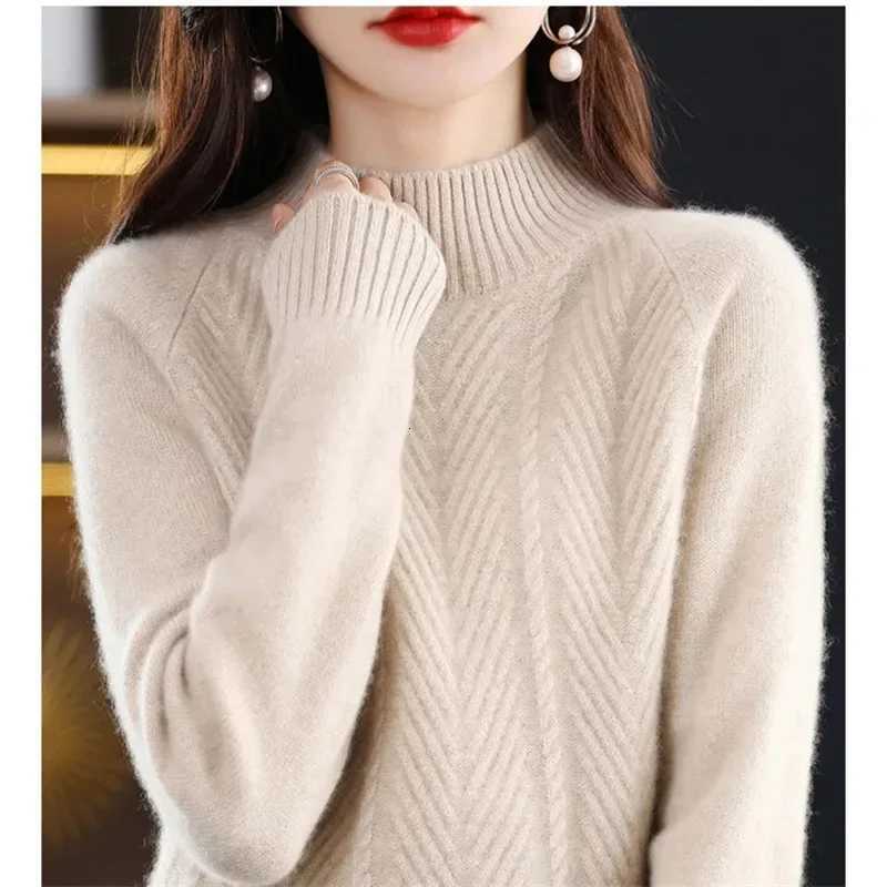Fall Turtleneck Women Sweater Knitted Soft Pullovers Cashmere Jumpers Basic Soft Sweaters For Women 2025 Autumn WinterT251025