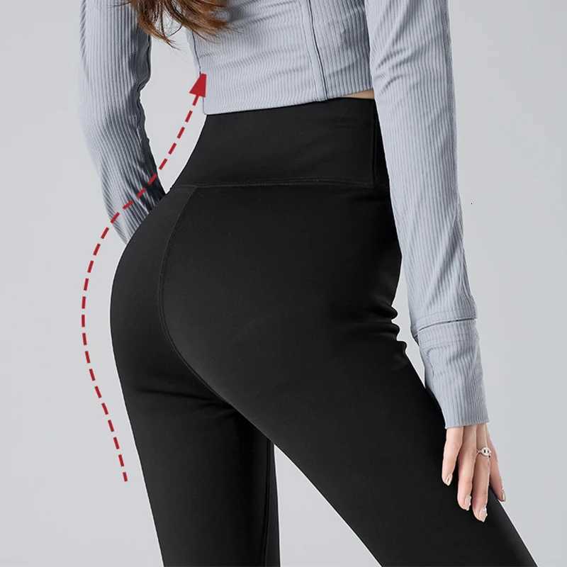 Winter Warm Thicken Plush Shark Pants Women High Waist Lambs Velvet Leggings Woman Seamless Fleece Thickened Thermal LeggingsT251025