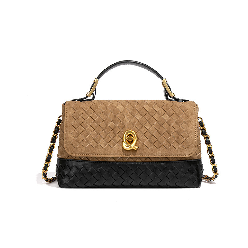Luxury Brand Designer Bag 2025 New Suede Woven Bag Fashion Trend Velvet Crossbody Chain Messenger Bag Flap Handbag Envelope Bag