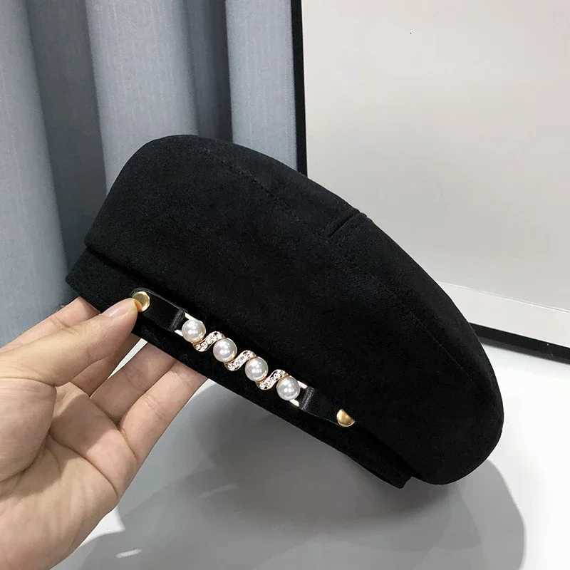 Hat Wens Winter New Fashion Pearl Beret Wens Autumn and Winter Bud Hat Spring and Autumn Y251025