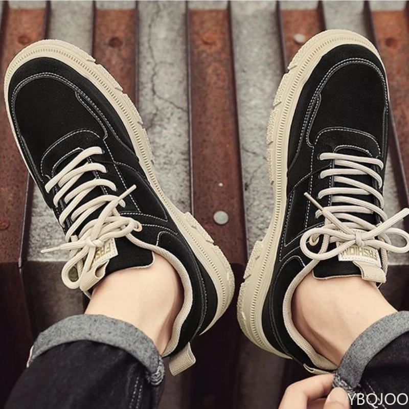 Mens shoes summer breathable trend versatile casual board shoes mens low cut simple comfortable wearresistant mens boots 251023