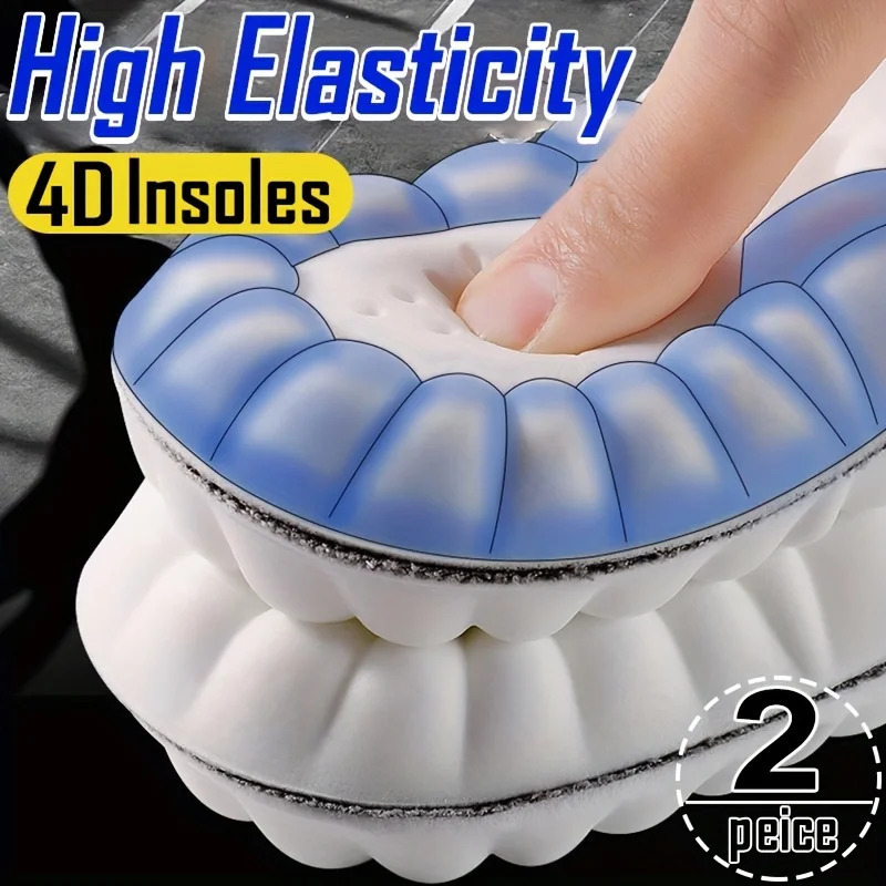 1 Pair Soft 4D Massage Arch Support Insoles Latex Sports Pads For Running Basket Shoes Sole Orthopedic Inserts Unisex251020