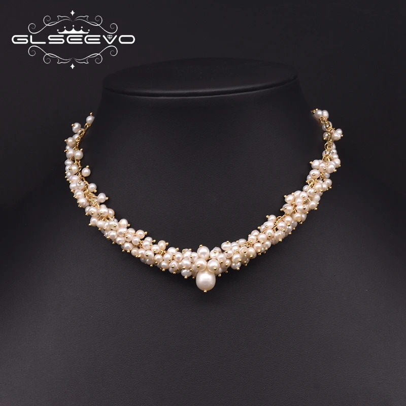 Natural Freshwater Pearl Charm Chokers Necklaces For Women Wedding Trendy Gift er Fine Jewelry GN0235 251016