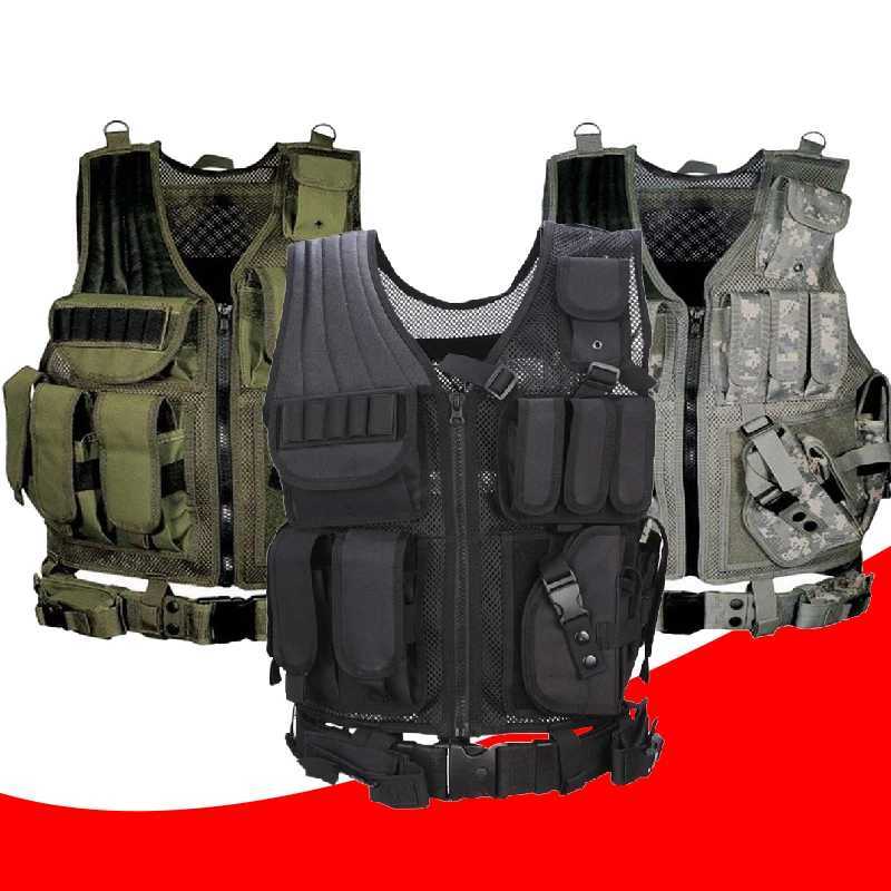 Outdoor Hunting Tactical Vest Training Combat Armor Vest Outdoor CS Game Airgun Training Protective Clothing Y251022