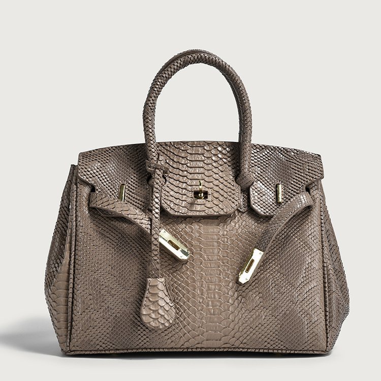 Luxury Bag 2025 New Western Retro Snakeskin Print Women Bag Large Capacity Tote Shoulder Crossbody Bag Free Shipping
