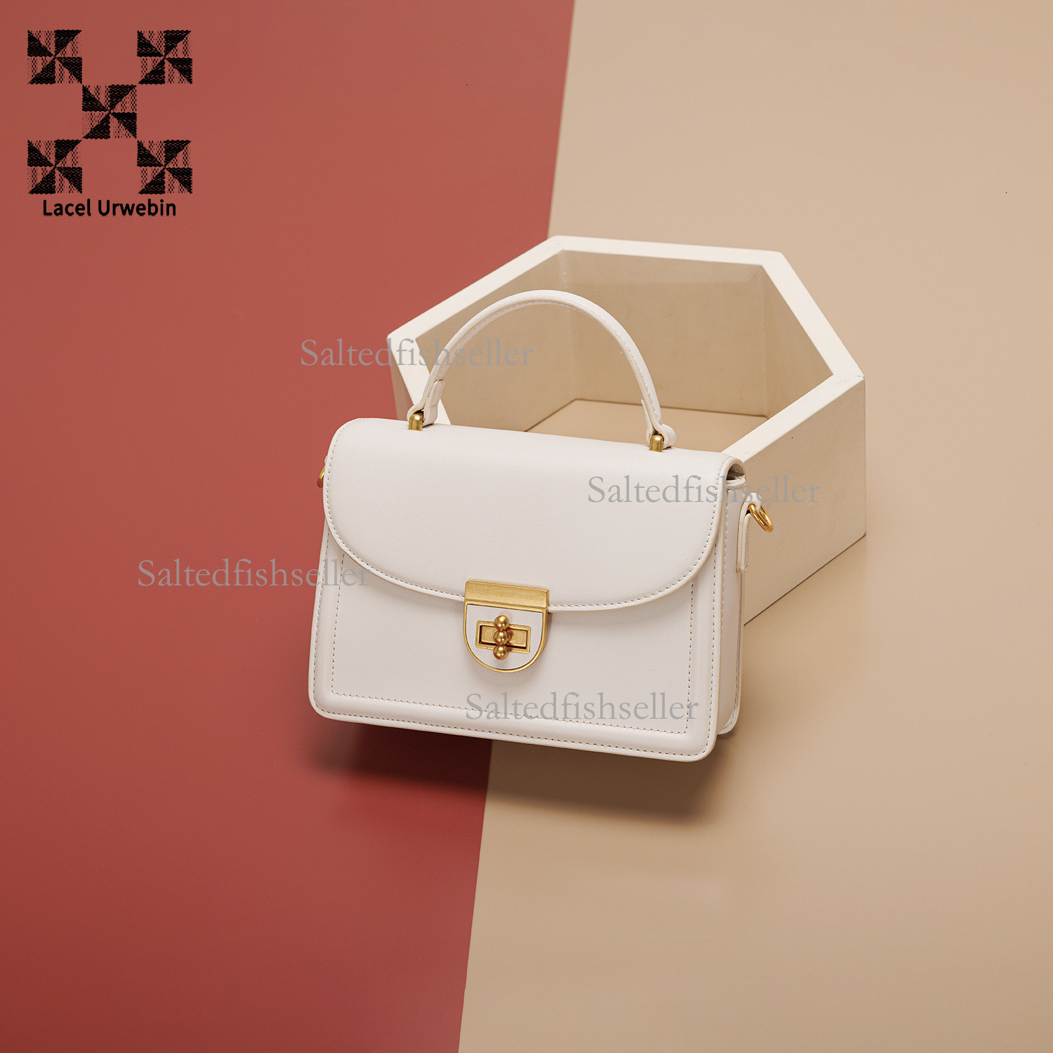 Lacel Urwebin Designer New Fashionable And Simple Handbag, Versatile Mini Women's Three-dimensional Small Square Bag, Single Shoulder Crossbody B