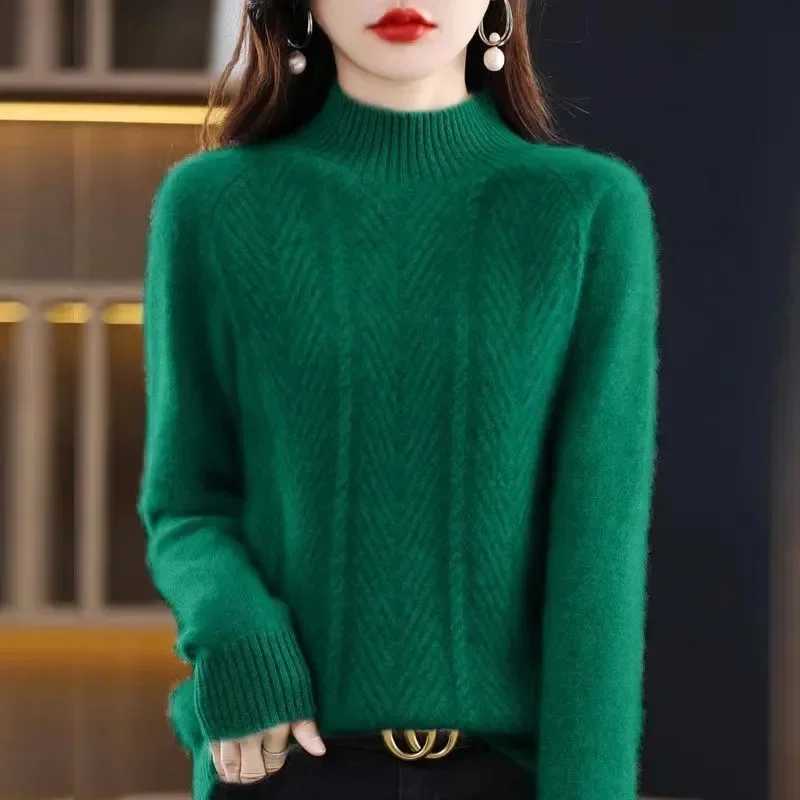 Fall Turtleneck Women Sweater Knitted Soft Pullovers Cashmere Jumpers Basic Soft Sweaters For Women 2025 Autumn WinterT251025