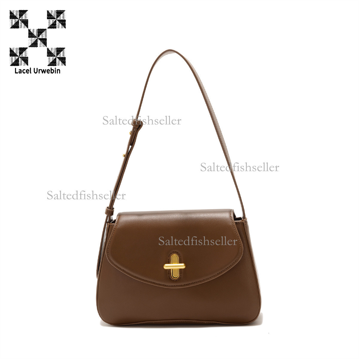 Lacel Urwebin Designer Luxury French Underarm Women's Bag New Fashion Handbag Versatile Daily Metal Buckle Commuter Business Single Shoulder Cros