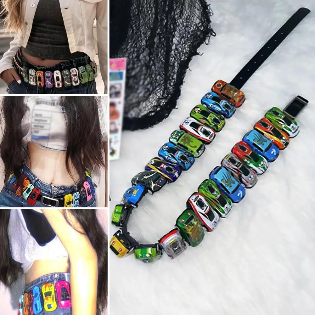 Y2K Personality Skull Rhinestone Belt Punk Youth Style Belt with Multifunction and Fashion Sense of Riveting 251024