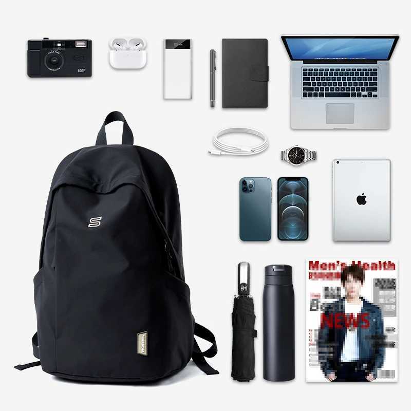 Ultra minimalist Lightweight Laptop Backpack Men Women Casual Waterproof Outdoor Travel Sport Rucksack Youth Teenage School Bag W251025