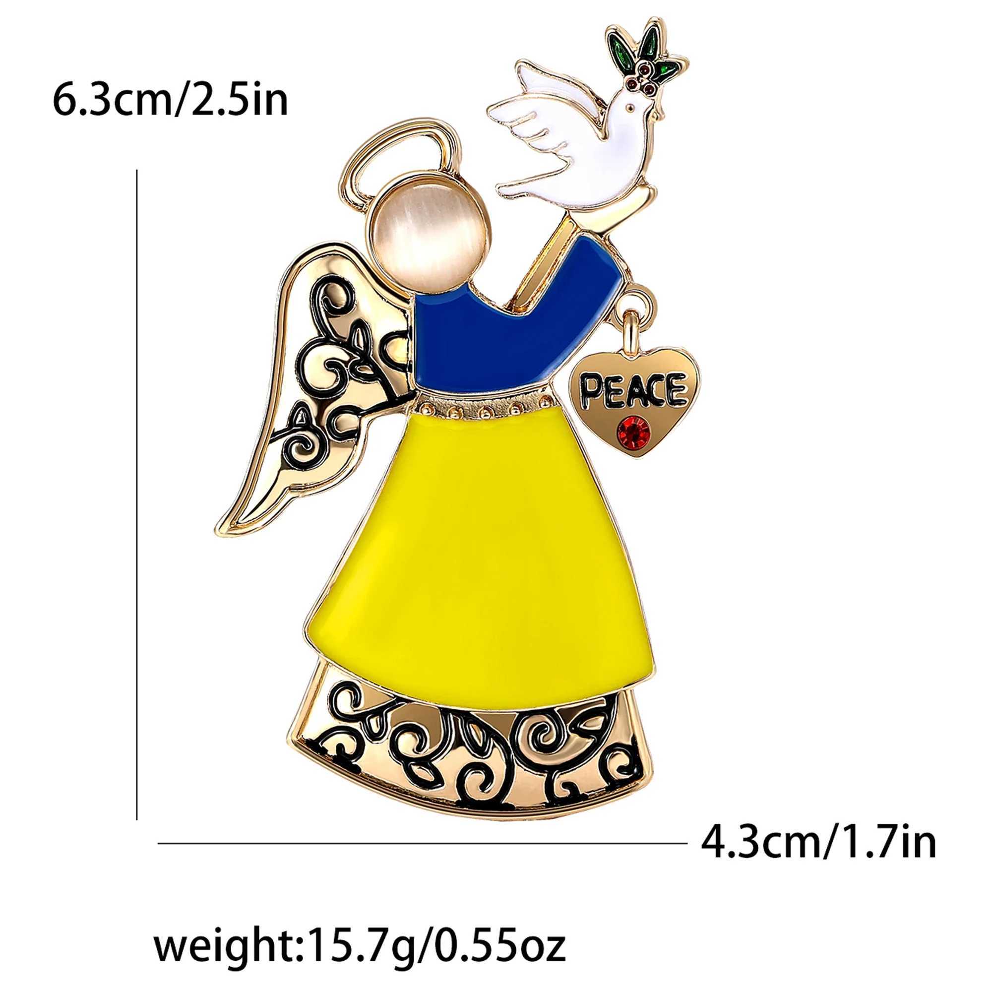 Enamel Peace Dove Angel Brooches for Women Unisex Peace Pins 2color Available Office Party Accessories Gifts J251115