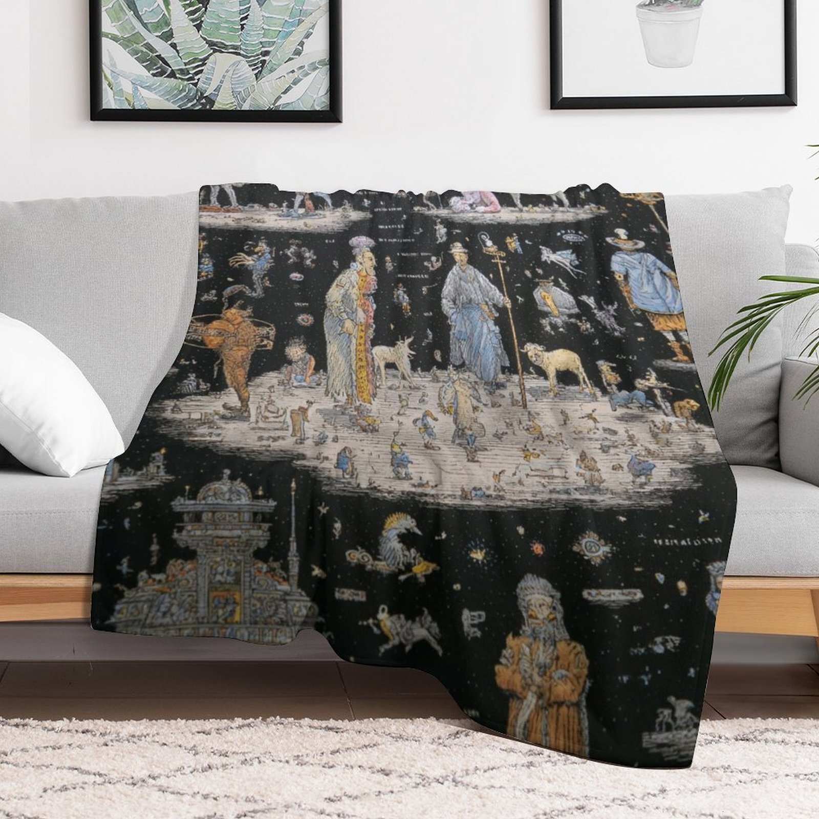 Designer Blackboard blanket blanket throw cashmere vibration blanket copert Home Travel Throw Summer Air Conditioner Beach home bedding blankets throw