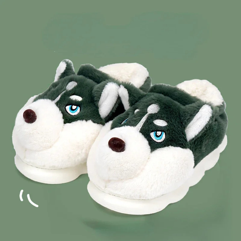 Mens Cotton Slippers Autumn Winter Indoor Home Thick Bottom Cold Resistant Cute Outer Wear Plush Warm Coldproof Cotton Slippers251020