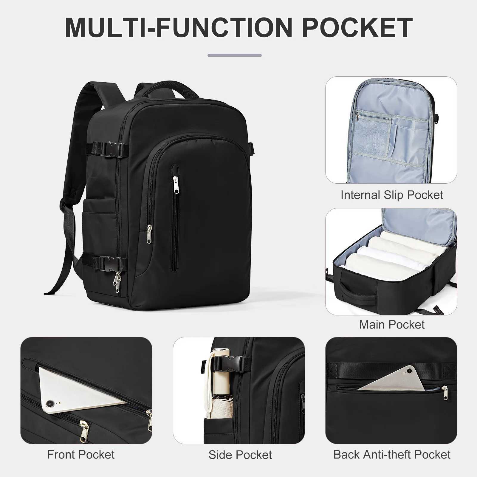 Easyjet 45x36x20 Cabin Bag Travel Backpack for Men Women Hand Luggage Laptop Bag adult female backpack Waterproof Cabina mochila W251025