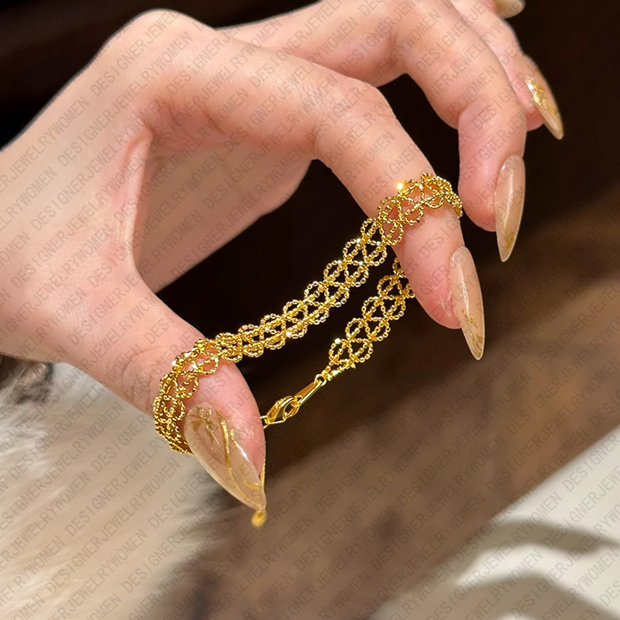 Designer Bracelet Bracelet for Women Lace Bracelets Wavy Bangle Satin Bangles Luxury Jewellery Designer for Women Elegant Romantic Minimalist Timeless