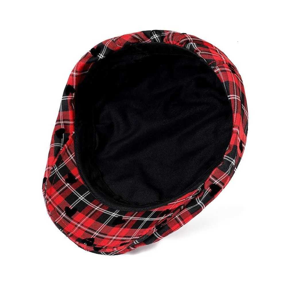 Fashion Vintage Wens Beret Janese Star Newsboy C Y2k Plaid Versatile Painter C Outdoor Y251025