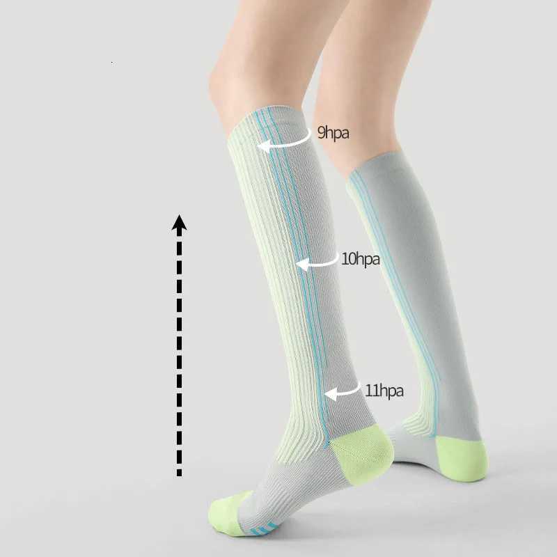 Womens Summer Autumn Thin MidCalf Compression Socks AntiSlip Breathable Seamless for Yoga Running Fitness Hiking for Lady Y251024
