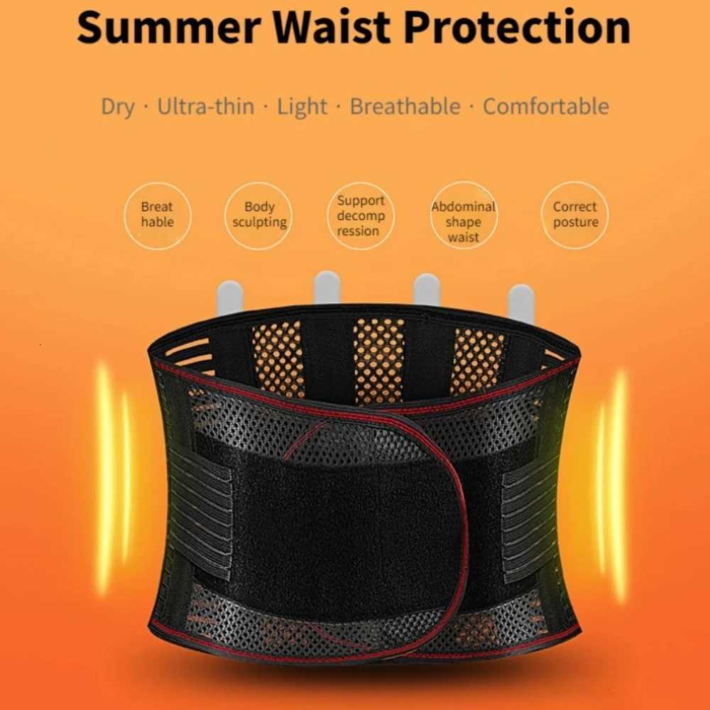 Back Brace for Men and Women Anti Skid Mesh Adjustable Back Lumbar Waist Support Belt Lower for Back Pain Relief Y251025
