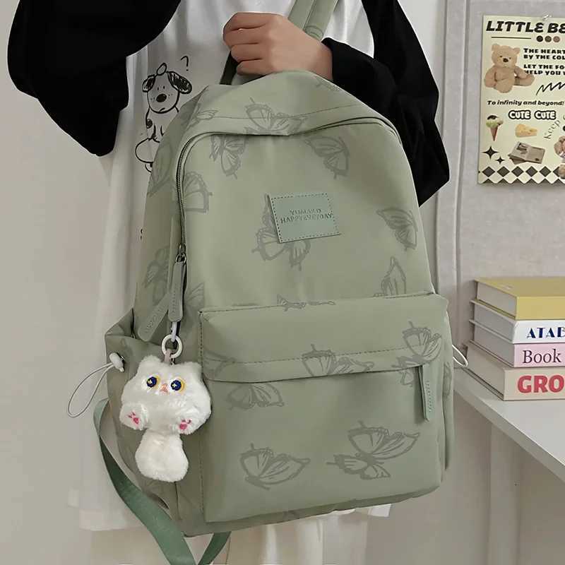 Simple Large Capacity Backpack Stylish Laptop Backpack Cute Girl Travel Backpack Outdoor Mountaineering Bag Christmas Gifts W251025