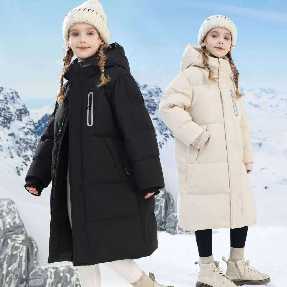 -20 Degrees Celsius Down Boys And Girls Jackets,2025 New Medium-Length Thickened Cotton-Padded Jackets For Children To Keep Warm