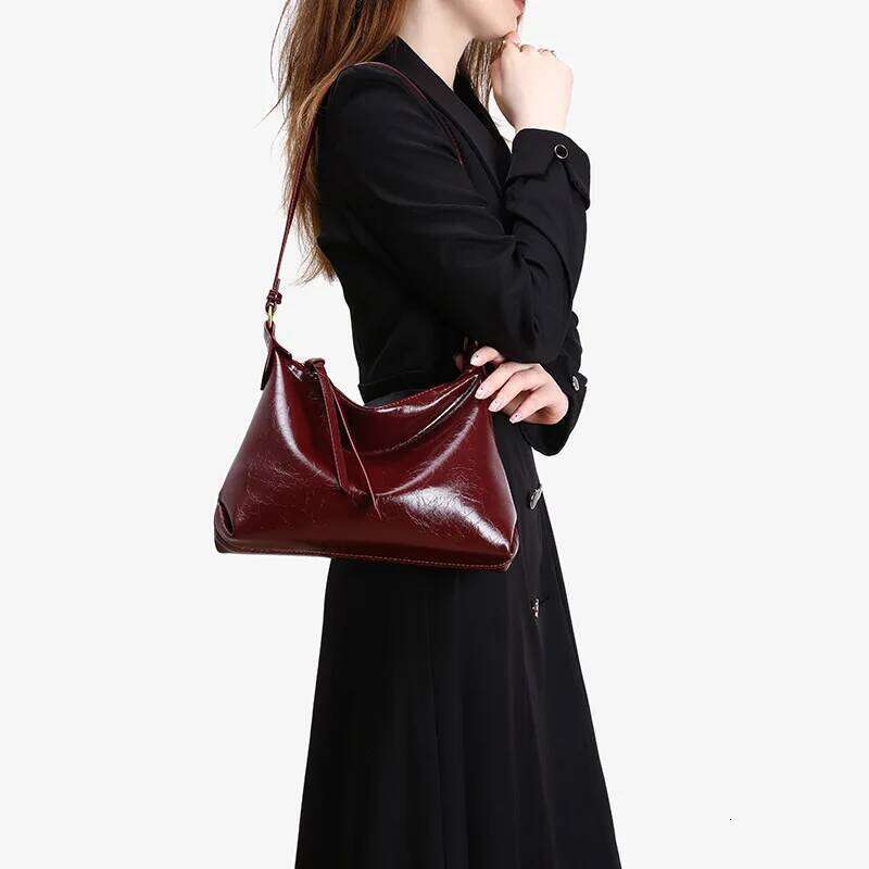 Vintage Pillow Design PU Leather Boston Handbag For Women Casual Large Capacity Shoulder Crossbody Bags Fashion Shopper Totes 251025