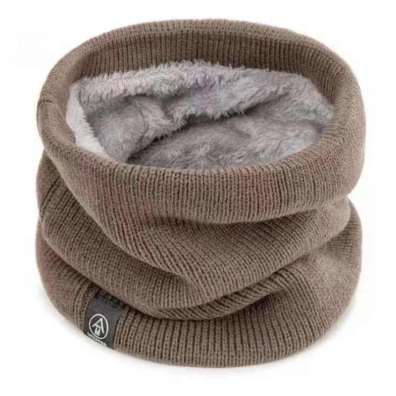 Unisex Thermal Fleece Lined Neck Warmer Tube Scarf Gaiter for Cycling Outdoor Minimalist Solid Knit Windproof 251020