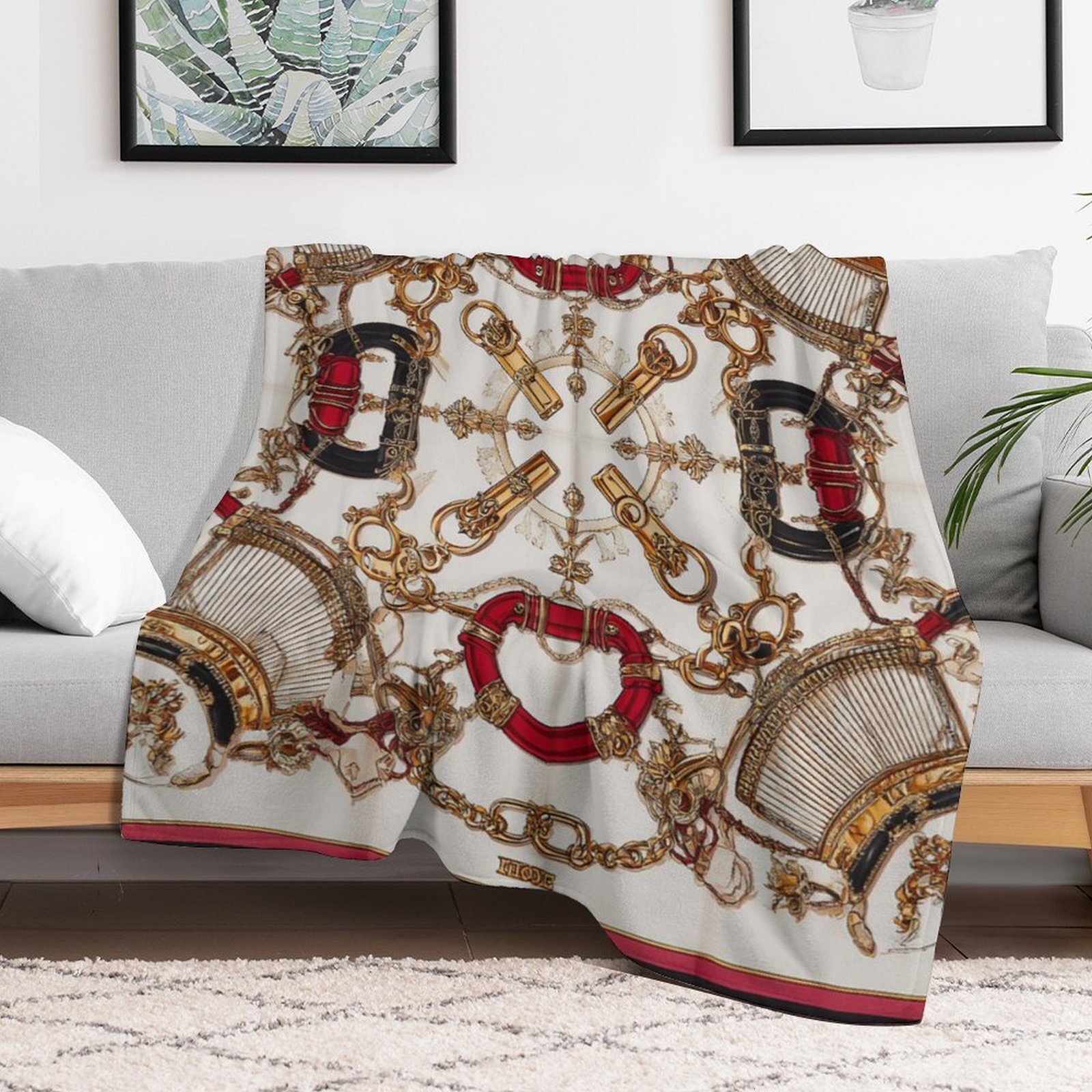 H Designer Horse blanket blanket throw cashmere vibration blanket copert Home Travel Throw Summer Air Conditioner Beach home bedding blankets throws H