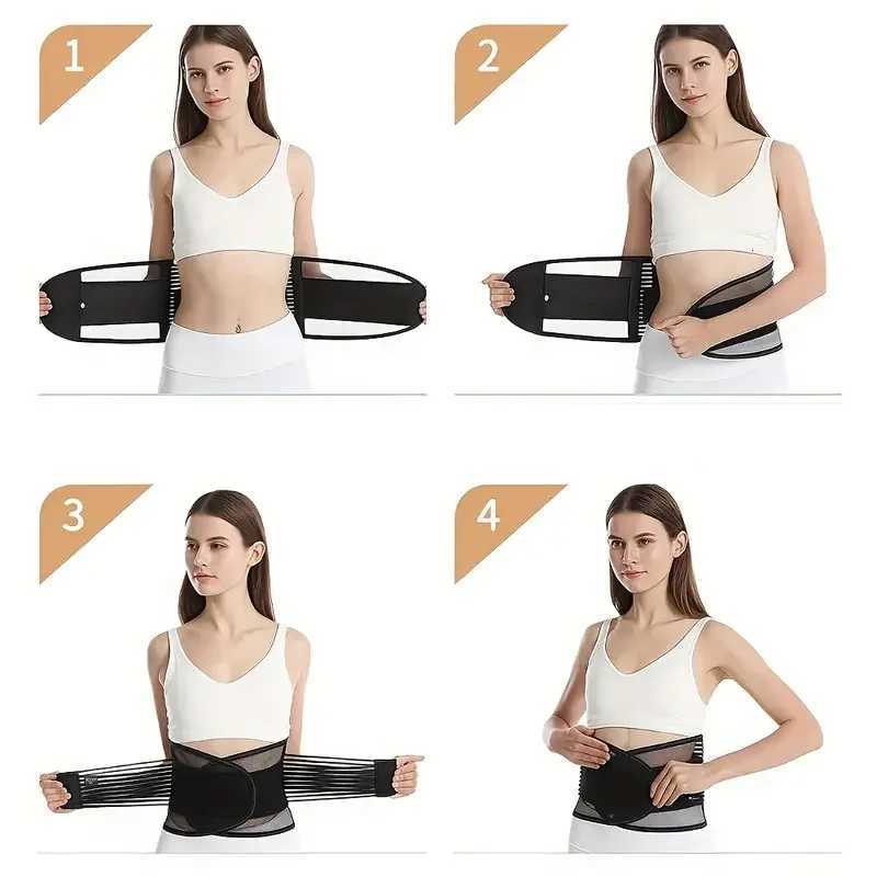 Lumbar Support Belt Compression Waist Support Belt Breathable Mesh Lower Back Brace Adjustable Elastic Pain Relief Spine Support Y251025