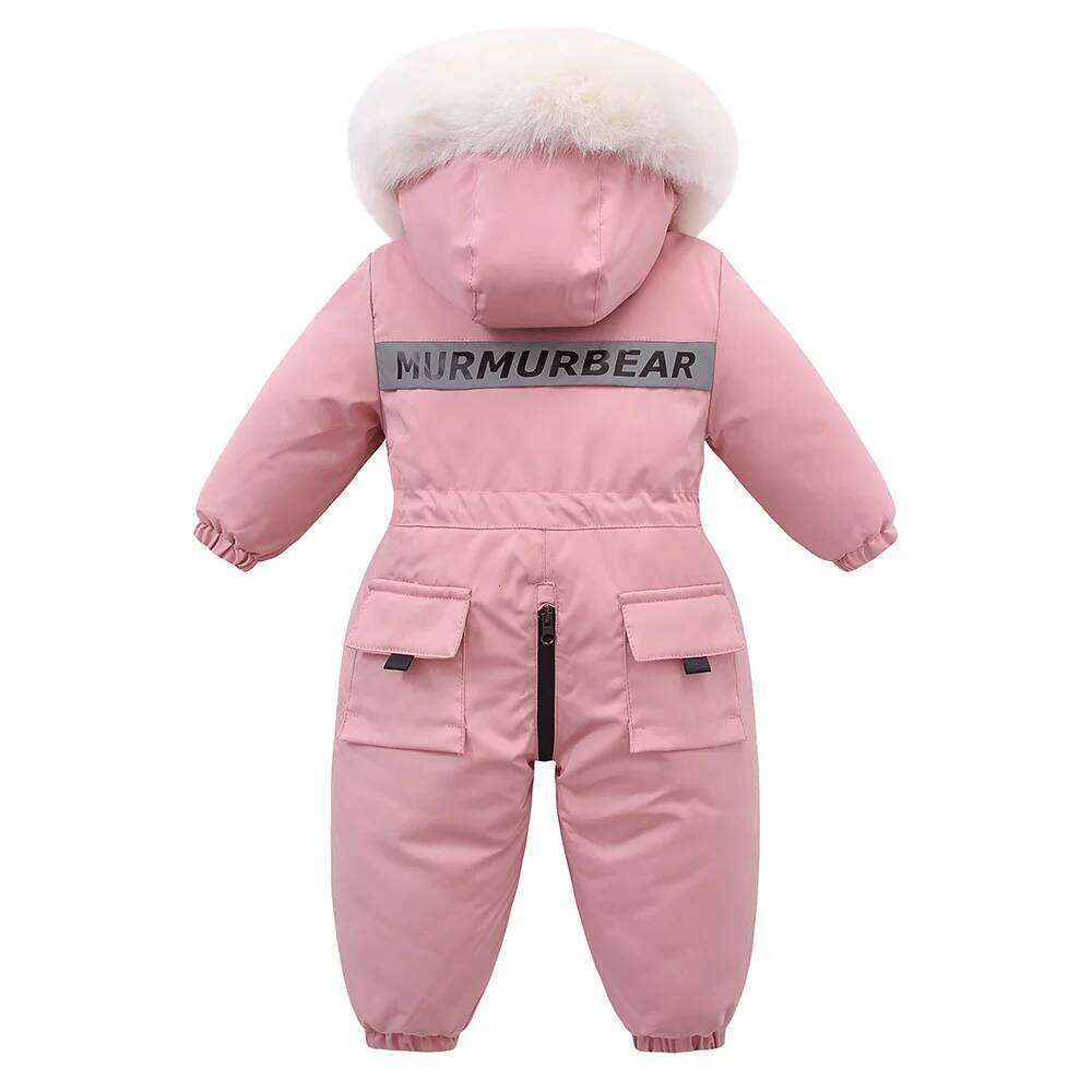 Children Winter Clothes New Fashion Boys Ski Suit Warm Snowsuit Waterproof Kids Jumpsuit Hooded Baby Girls Jacket 1-5 Years