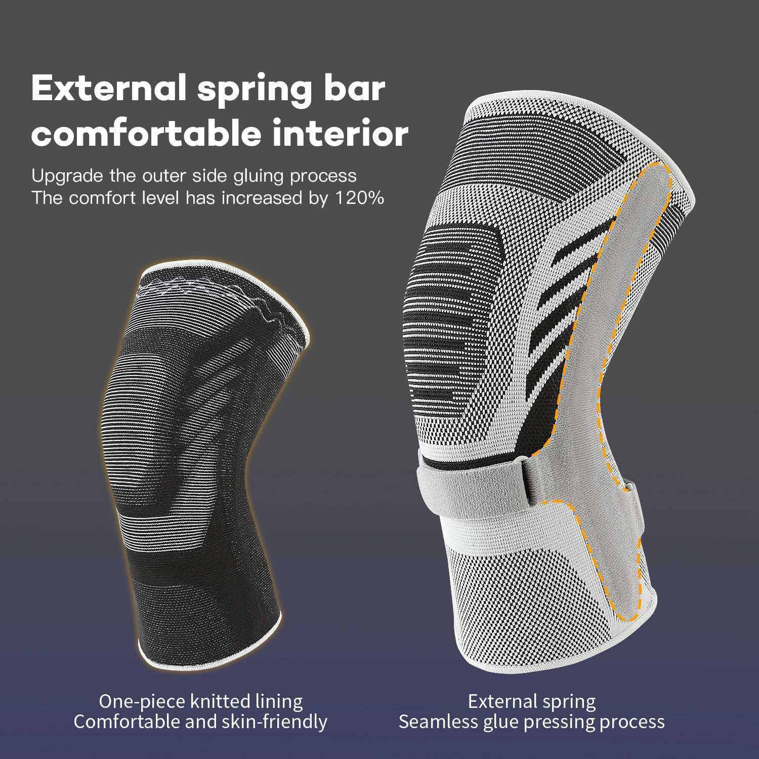 The latest mens knee support anti slip and wearresistant spring basketball and volleyball knee pads pressure elastic knee p Y251024