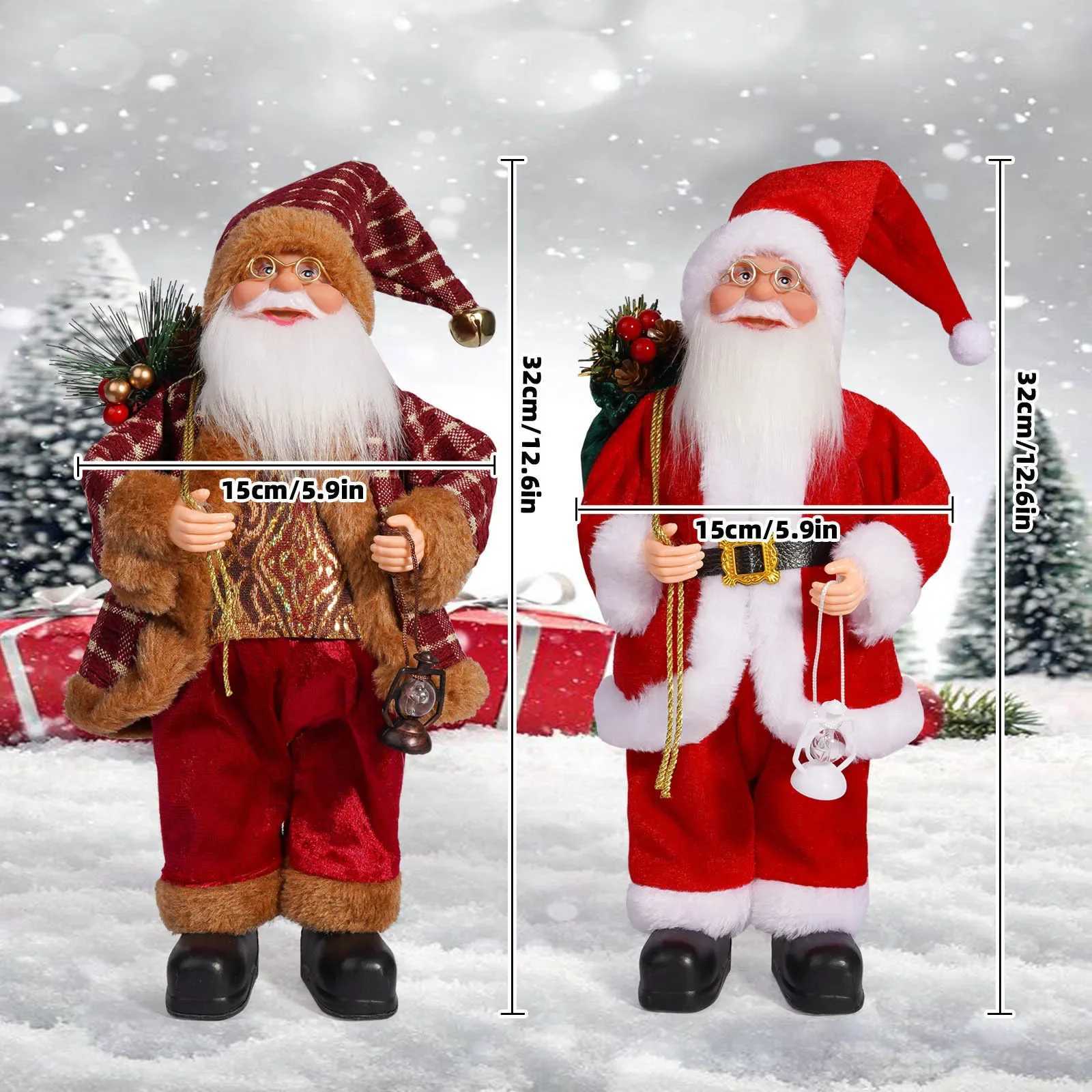 Santa Claus Doll Children Doll Xmas Gift Christmas Tree Decorations 2024 Navidad Home Party Supplies Xmas Ornaments C251024