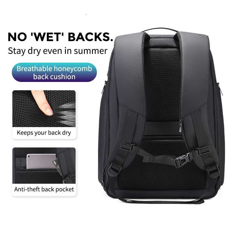 Fenruien Men 36L Business Backpack USB Waterproof Multi Pocket Backpacks Fit 173 Inch Laptop W251025