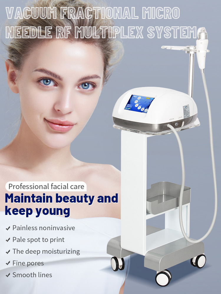 Facial Radio Frequency Vacuum Skin Tightening Rf Microneedle Lines Reducing Wrinkle Removal Professional Machine