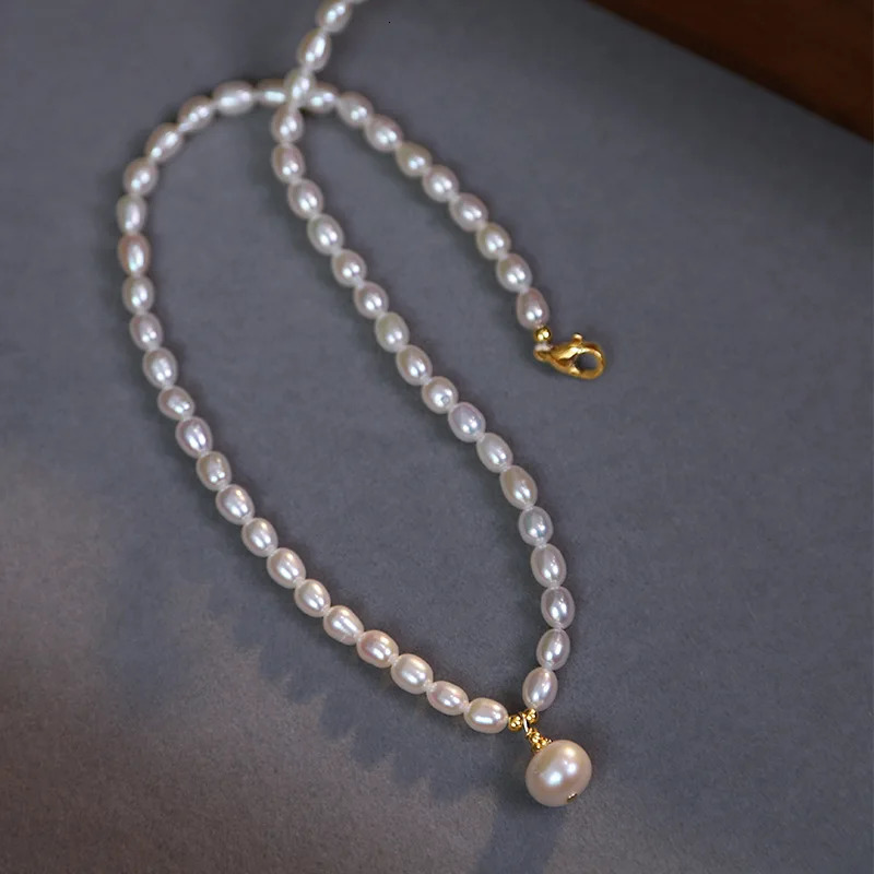 100 Natural Bright Freshwater Pearl 14K Gold Filled Female Chains Necklace Jewelry For Women Mothers Day Gifts Never Fade 251016