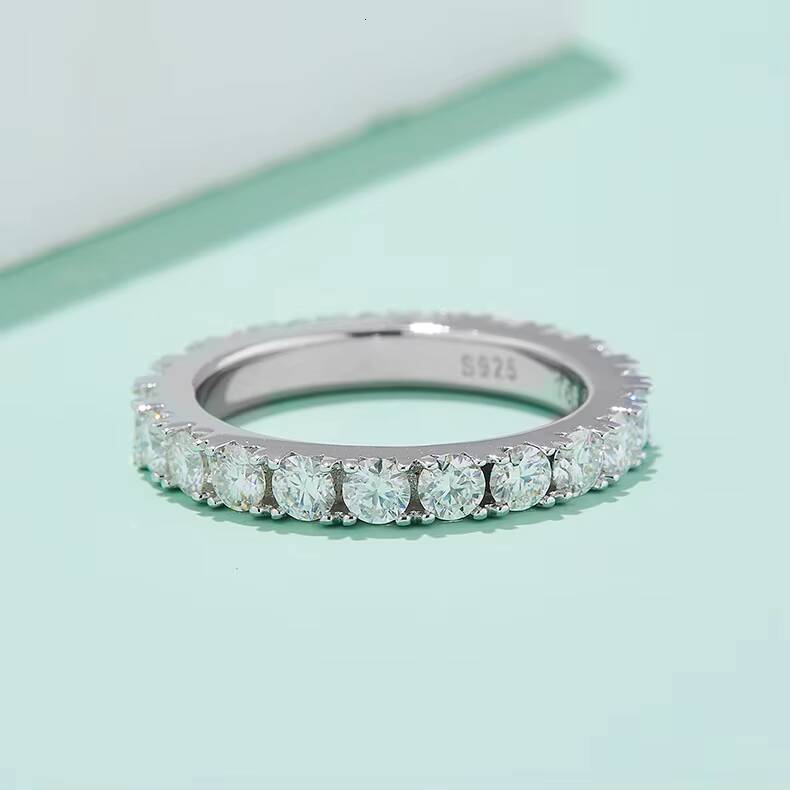 Factory Direct Selling for Womens 15mm Moissanite Fine Luxury Rings Trendy Fashion Jewelry Gift